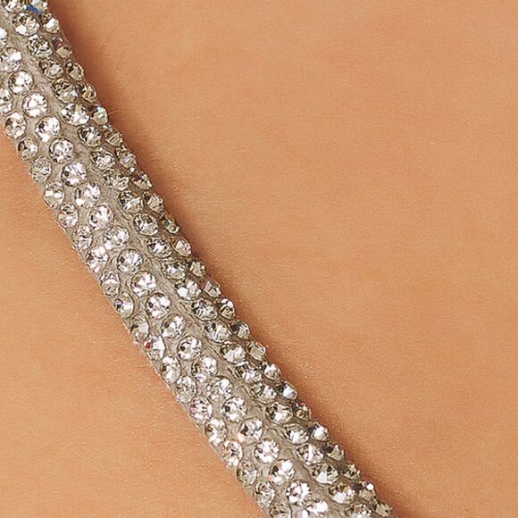 Amanda Uprichard - Revolve - Deam Diamante Mini Dress in Black - Size Small - Picture 13 of 16